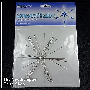 Steel Wire - Snowflake Ornament Wire Form (medium)